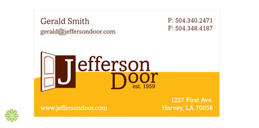 Jefferson Door Card